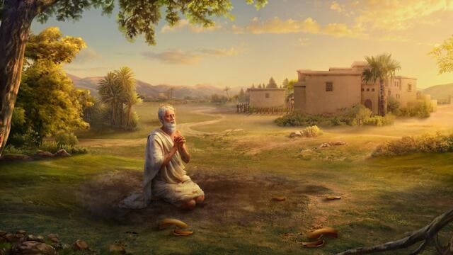 Сатана вновь искушает Иова (лютая проказа покрывает все тело Иова) (Часть 1)