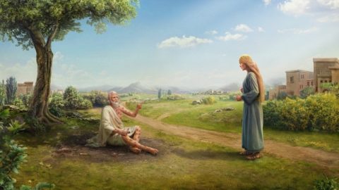 Иов упрекает свою жену