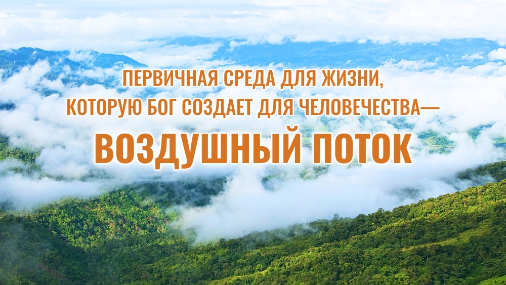 Первичная среда для жизни, которую Бог создает для человечества: Воздушный поток