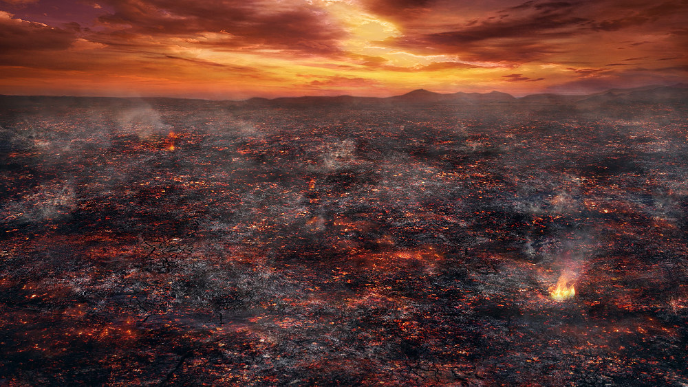 Содом полностью уничтожен за то, что возбудил Божий гнев