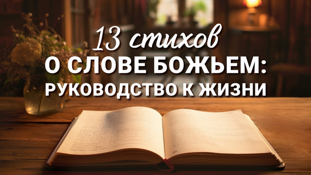 13 стихов о Слове Божьем: Руководство к жизни