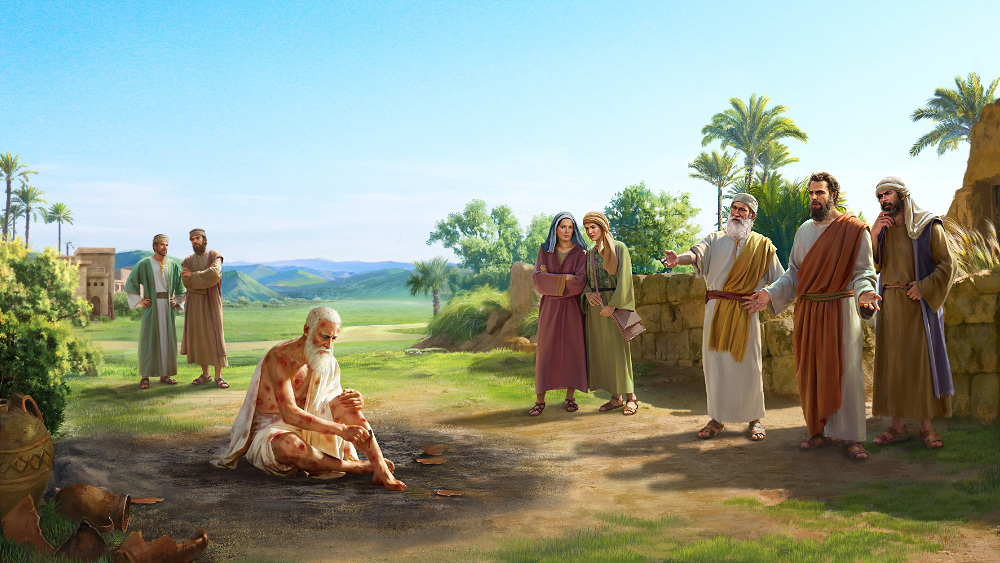 Сатана вновь искушает Иова (лютая проказа покрывает все тело Иова) (Часть 2)